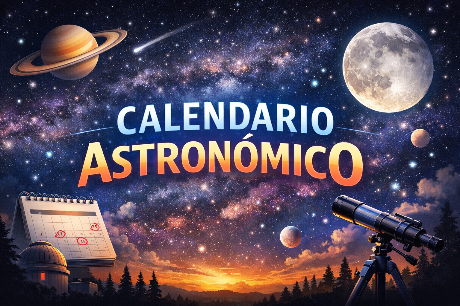 Calendario Astronómico – Febrero 2026